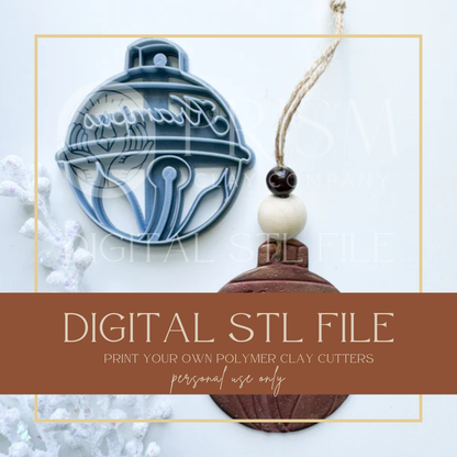 Krampus Bell STL File | Digital Instant Download | 3D Printing STL File | Polymer Clay Tool | Polymer Clay Cutter STL File