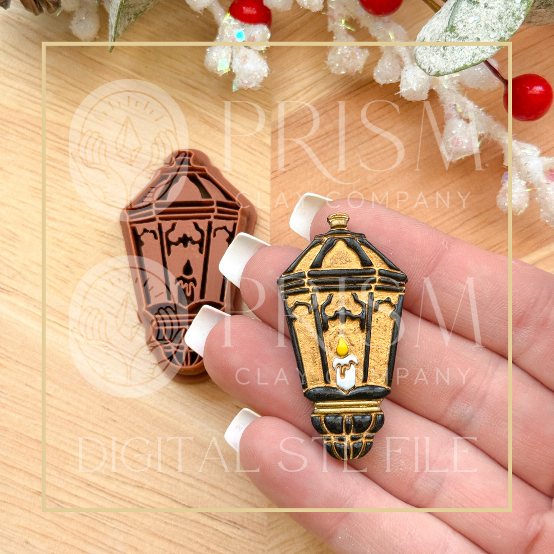 Lantern Lamp Light STL File | Digital Instant Download | 3D Printing STL File | Polymer Clay Tool | Polymer Clay Cutter STL File