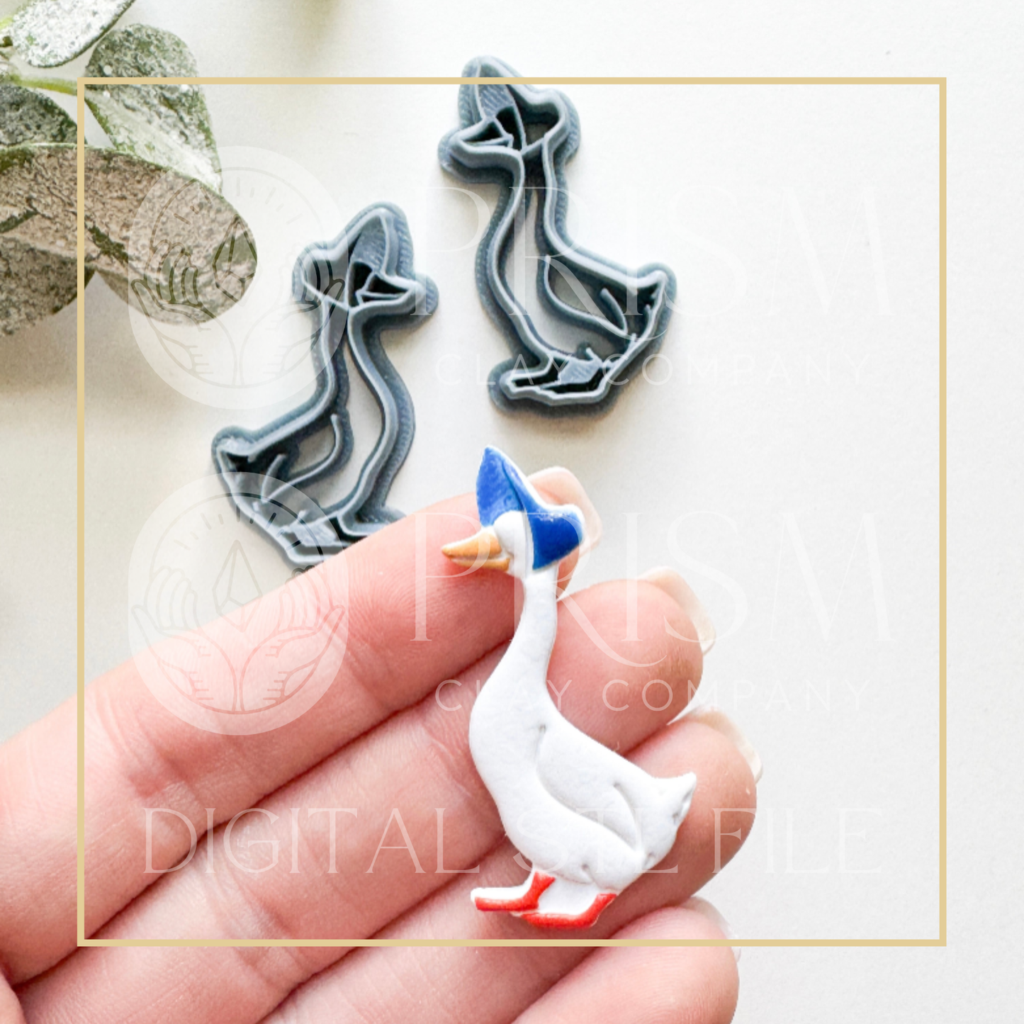 Abigail Goose STL File | Digital Instant Download | 3D Printing STL File | Polymer Clay Cutter | Polymer Clay Cutter STL File