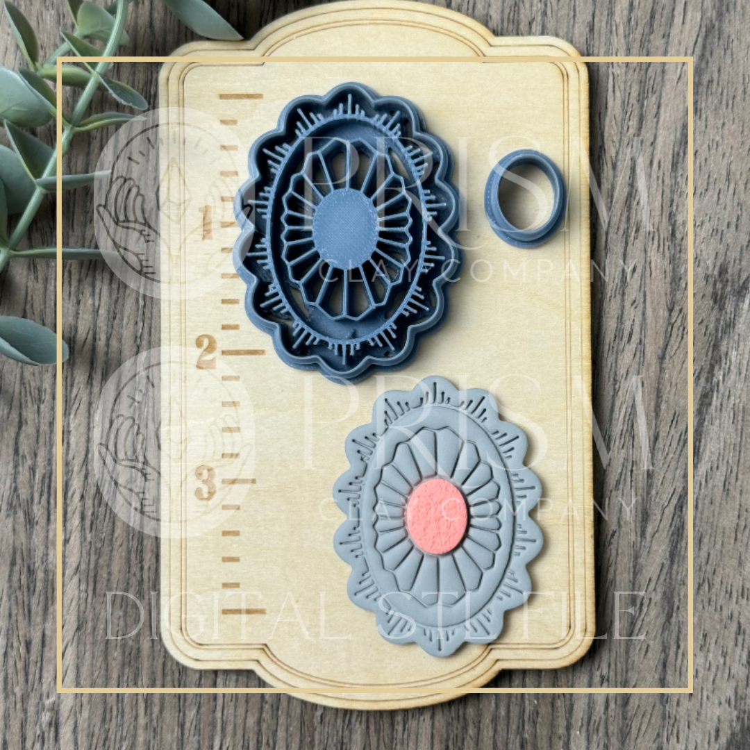 WESTERN FAUX TURQ BOLO BUNDLE CUTTER STL File | Digital Instant Download | 3D Printing STL File | Polymer Clay Cutter | Polymer Clay Cutter STL File (Copy) (Copy)