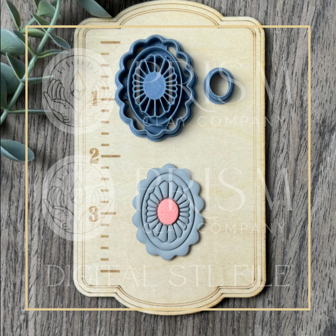 WESTERN FAUX TURQ BOLO BUNDLE CUTTER STL File | Digital Instant Download | 3D Printing STL File | Polymer Clay Cutter | Polymer Clay Cutter STL File (Copy) (Copy)