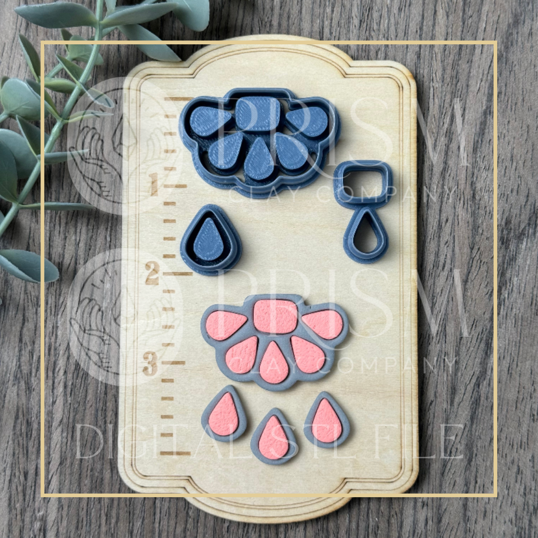 WESTERN FAUX TURQ DAISY DROP BUNDLE CUTTER STL File | Digital Instant Download | 3D Printing STL File | Polymer Clay Cutter | Polymer Clay Cutter STL File (Copy)