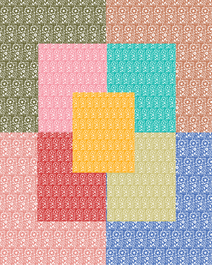 PCC VK111 PYREX FLORAL (10 OPTIONS) Transfer Paper | POLYMER CLAY