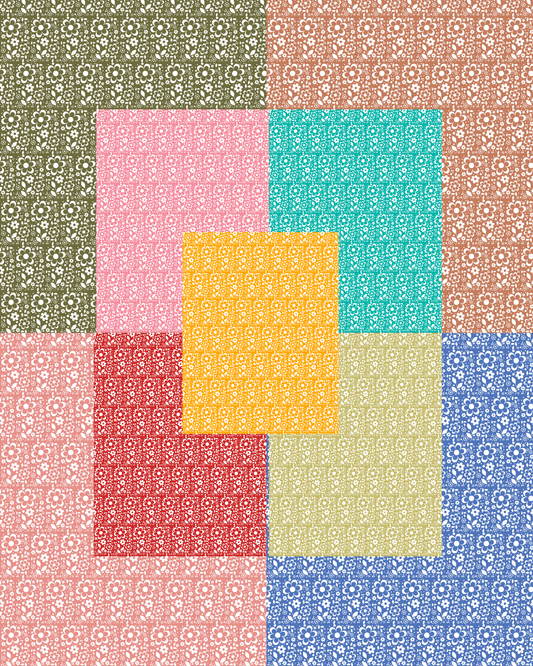 PCC VK111 PYREX FLORAL (10 OPTIONS) Transfer Paper | POLYMER CLAY