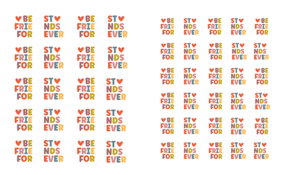 PCC 2061 BEST FRIENDS FOREVER (2PK) Transfer Paper | THE CHARM BAR