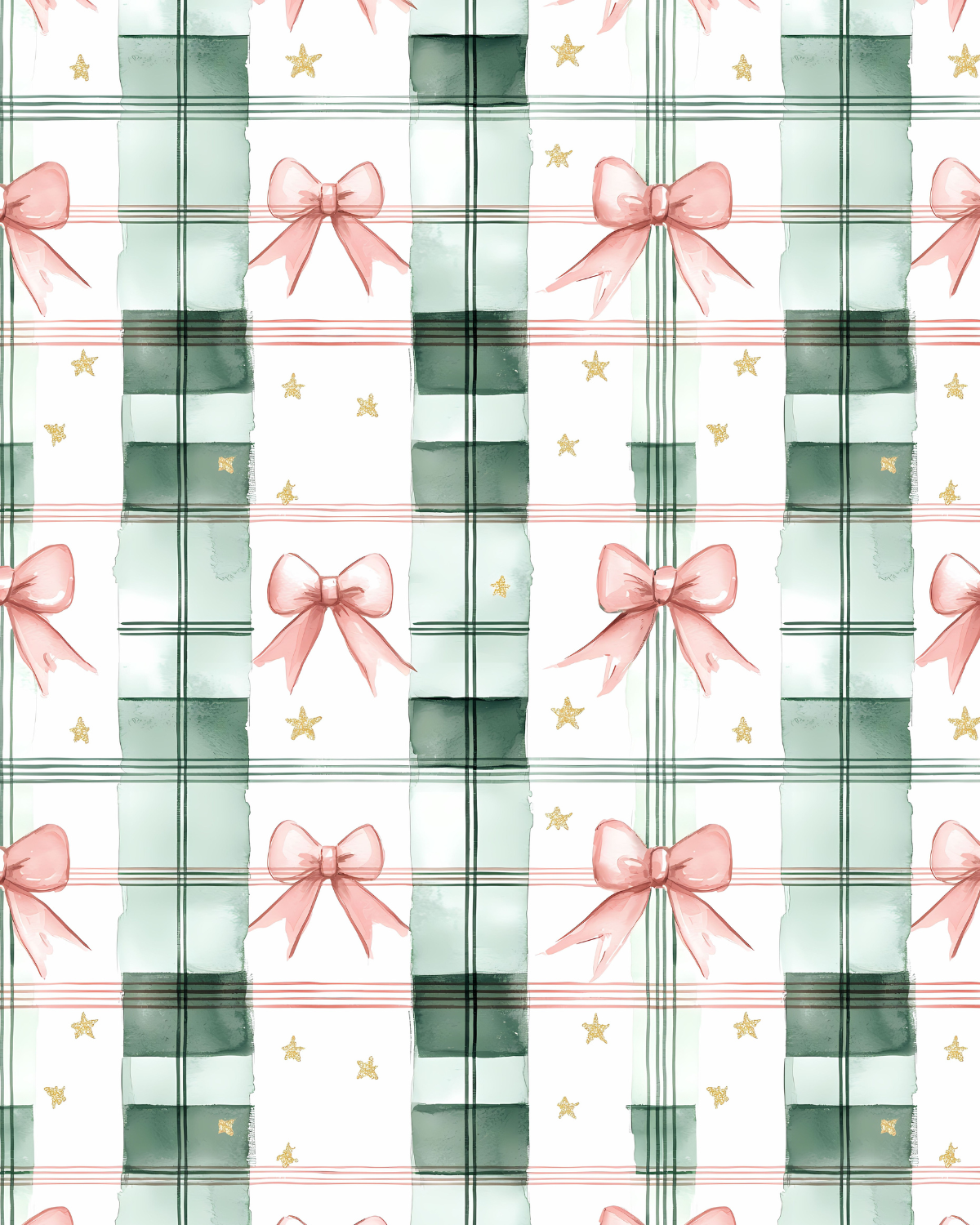 PCC 2045 CHRISTMAS PLAID Transfer Paper | CHRISTMAS | POLYMER CLAY