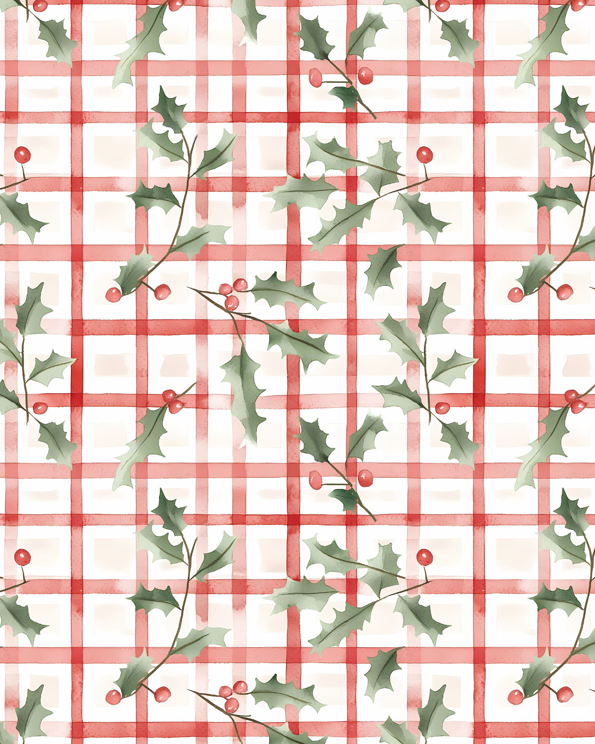 PCC 2047 CHRISTMAS PLAID Transfer Paper | CHRISTMAS | POLYMER CLAY