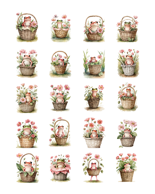 PCC 2060 PINK FROGS Transfer Paper | THE CHARM BAR