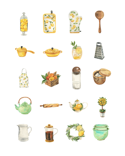 PCC 2089 LEMON KITCHEN Transfer Paper | THE CHARM BAR