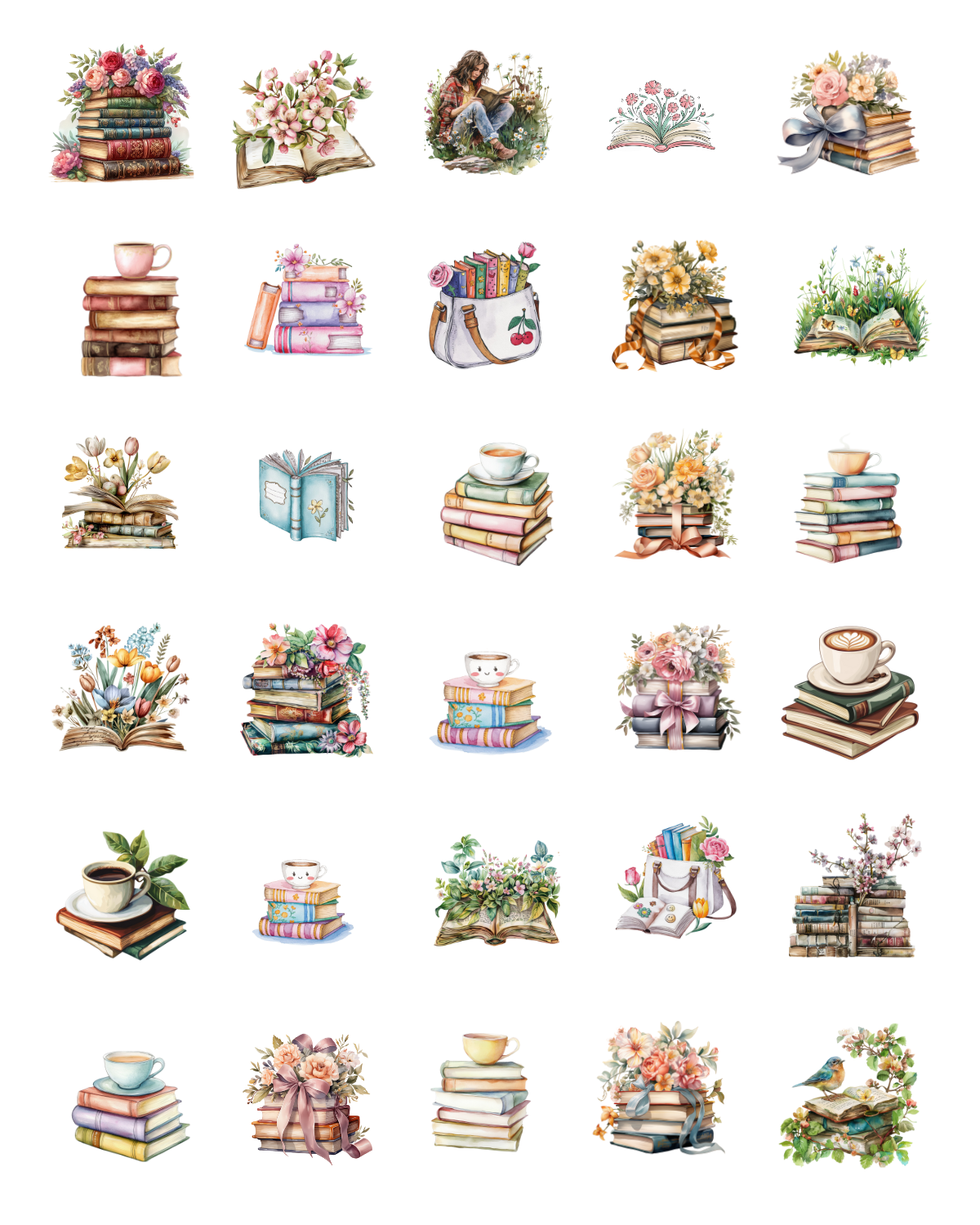 PCC 1056 BOOK STACKS Transfer Paper | THE CHARM BAR