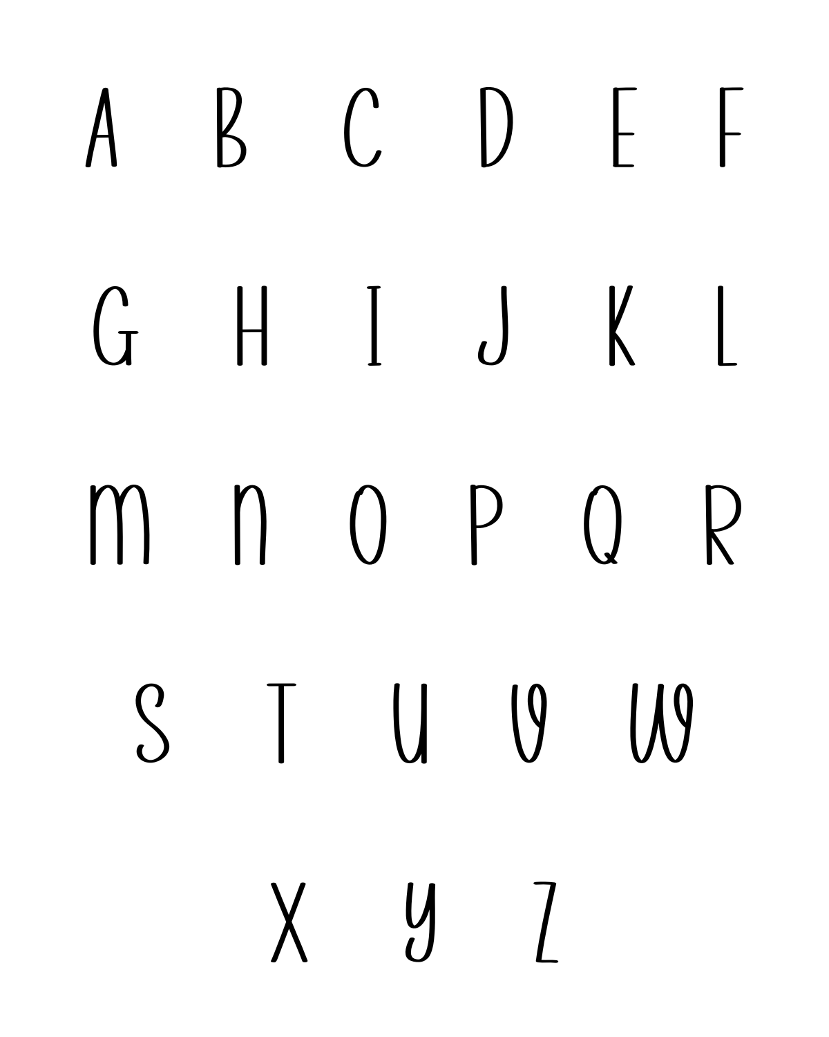 PCC 1050 ALPHABET HONEY Transfer Paper | THE CHARM BAR