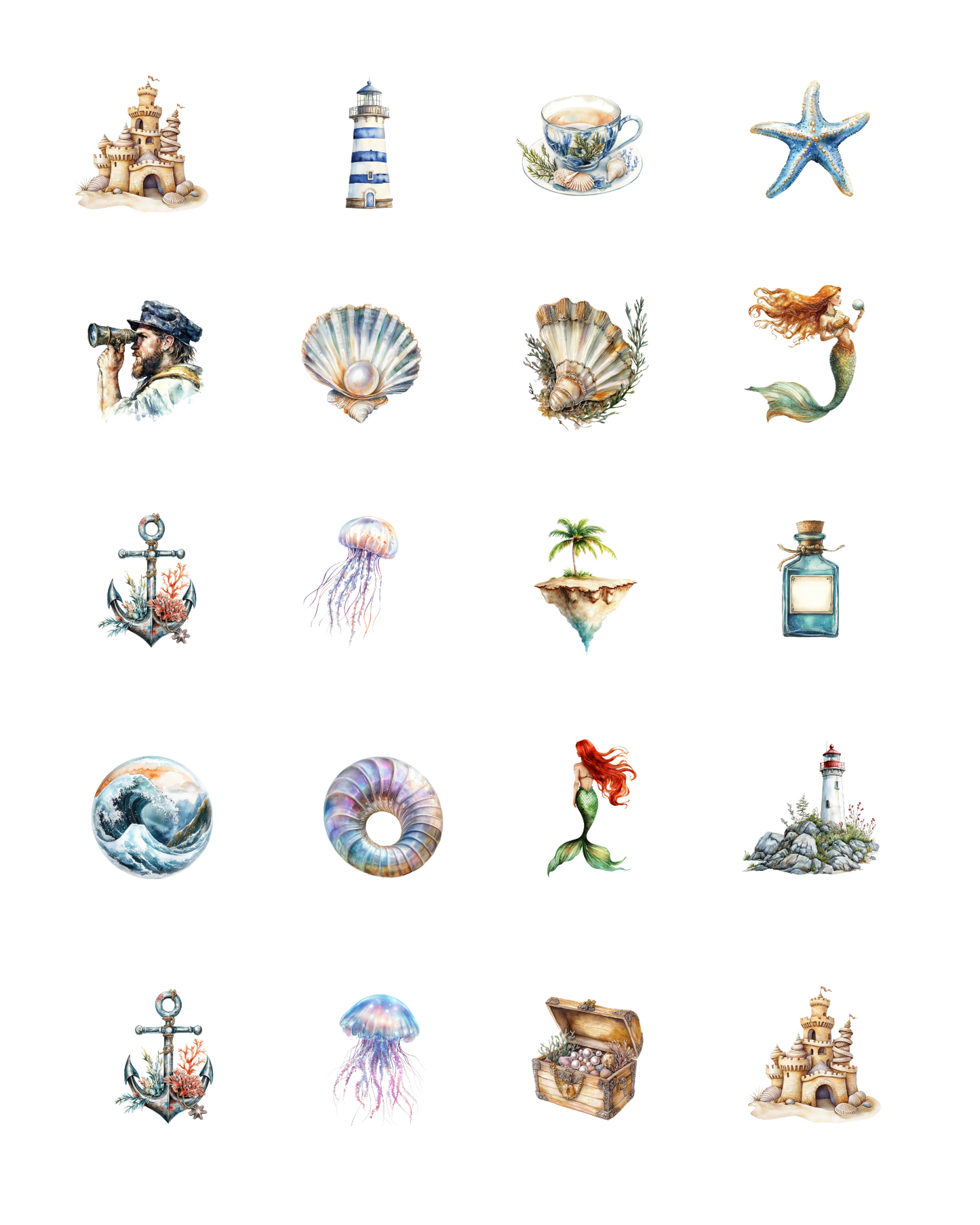 PCC 1000 SEAWEED GARDEN Transfer Paper | THE CHARM BAR