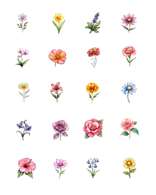 PCC 1003 MORE FLOWERS Transfer Paper | THE CHARM BAR