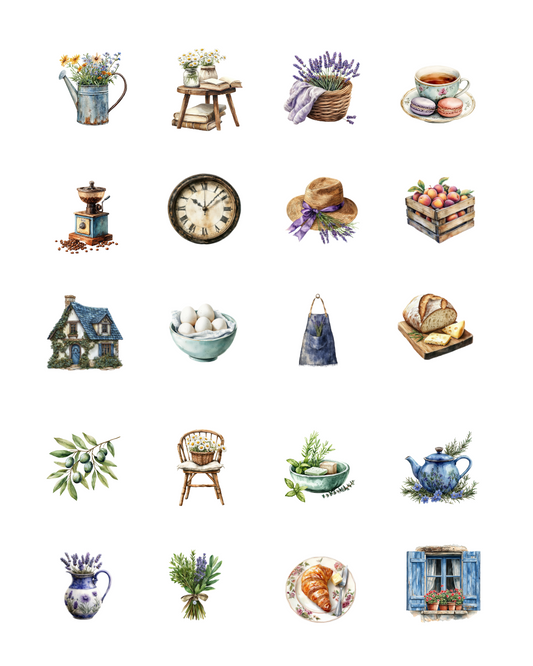 PCC 1074 FRENCH COTTAGE Transfer Paper | THE CHARM BAR