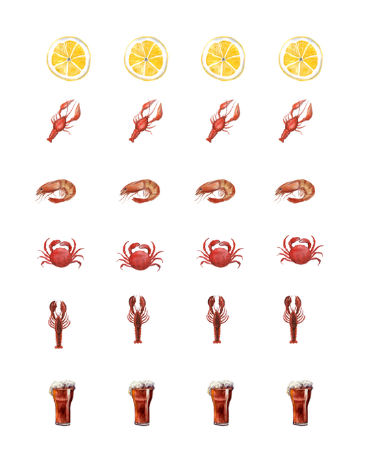 PCC 1089 CRUSTACEANS Transfer Paper | THE CHARM BAR