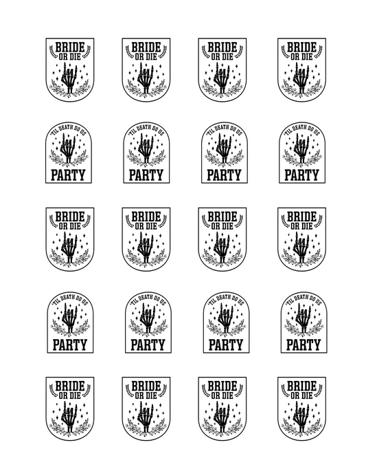 PCC 2000 BRIDE OR DIE Transfer Paper | THE CHARM BAR