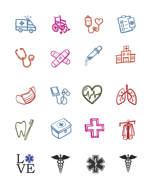 PCC 2196 FIRST RESPONDER MEDICAL Transfer Paper | THE CHARM BAR
