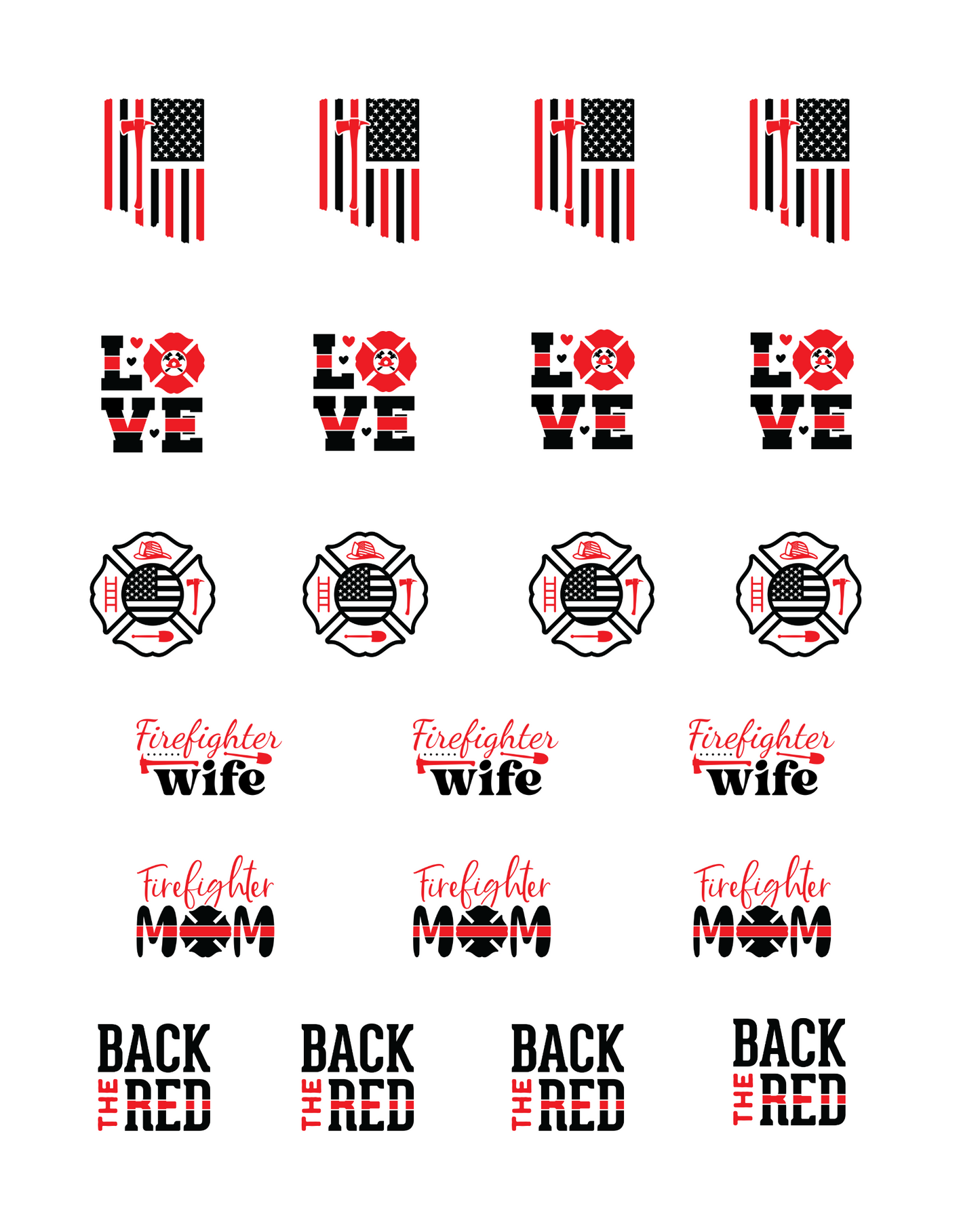 PCC 2194 FIRST RESPONDER FIRE Transfer Paper | THE CHARM BAR