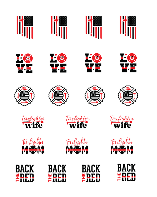 PCC 2194 FIRST RESPONDER FIRE Transfer Paper | THE CHARM BAR