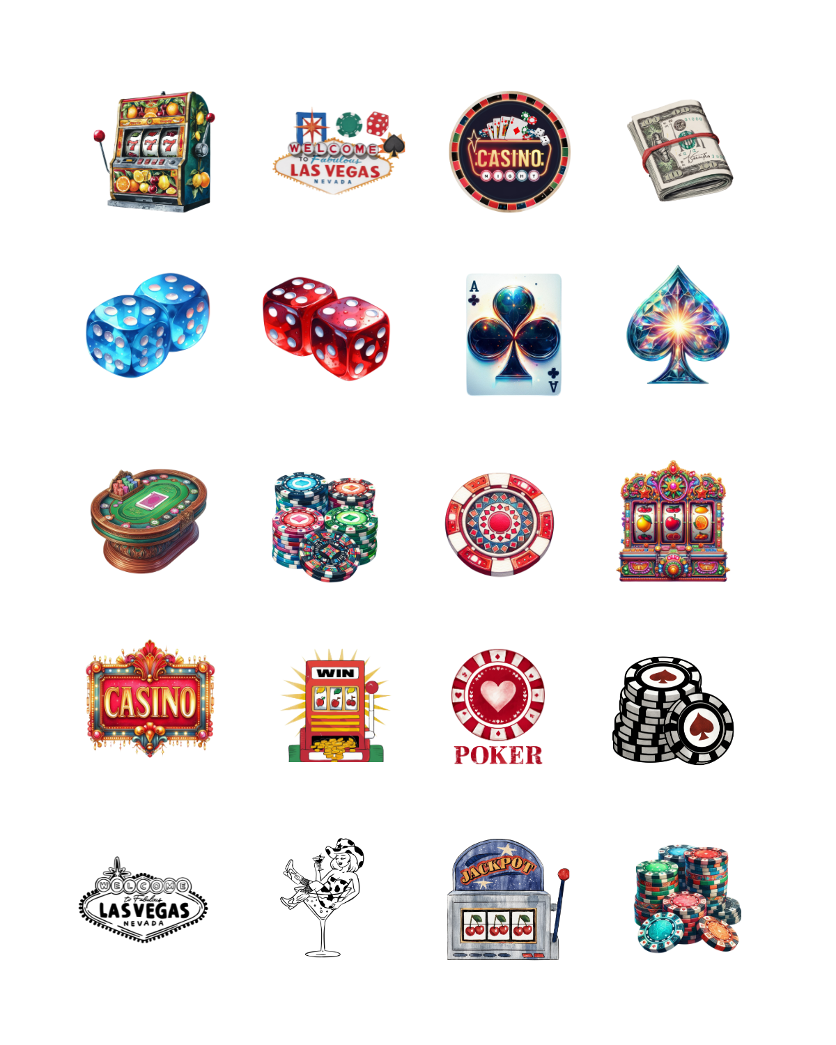 PCC 2018 VEGAS CASINO Transfer Paper | THE CHARM BAR