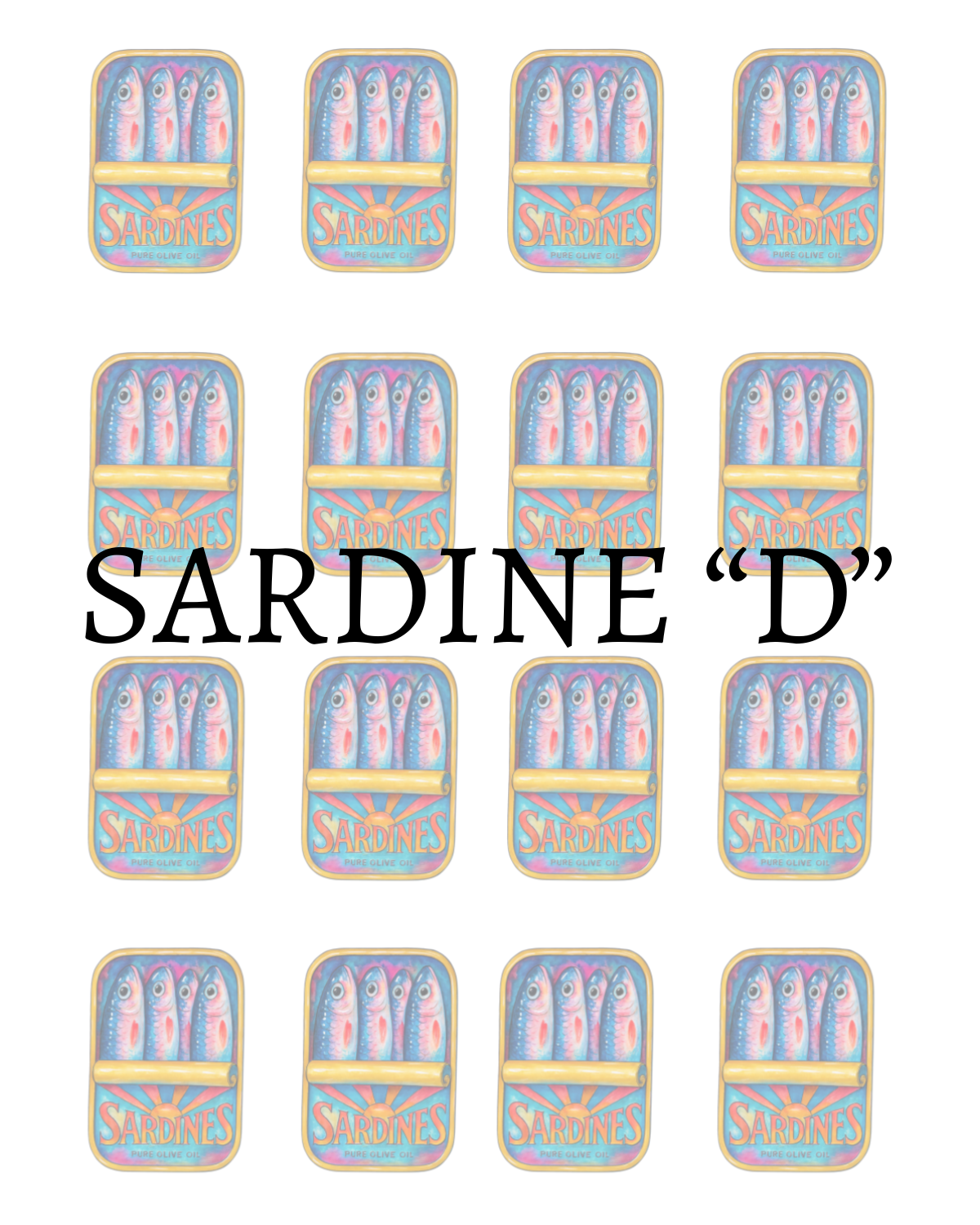 SARDINE "D" TRANSFER PAPER & CUTTER | MATCHING CUTTERS | POLYMER CLAY CUTTERS