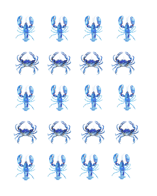 PCC 2021 BLUE CRAB LOBSTER Transfer Paper | THE CHARM BAR