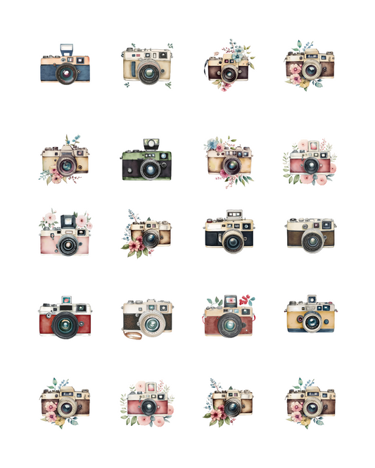 PCC 2027 VINTAGE CAMERA Transfer Paper | THE CHARM BAR