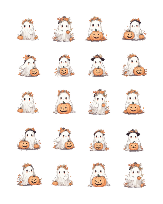 PCC 2040 PUMPKIN GHOSTS Transfer Paper | THE CHARM BAR