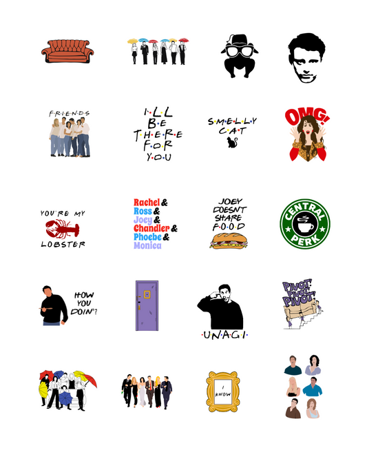 PCC 2080 FRIENDS TV SHOW Transfer Paper | THE CHARM BAR