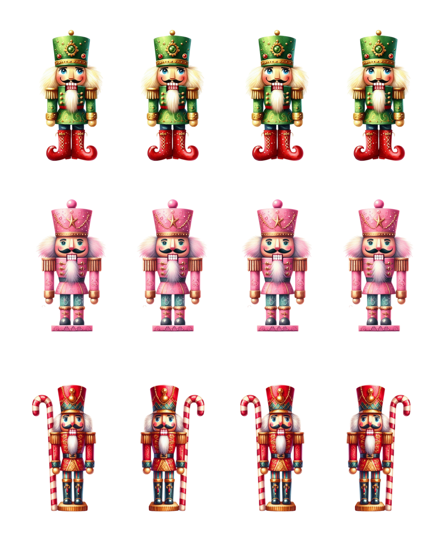 PCC 2070 BIG NUTCRACKERS Transfer Paper | CHRISTMAS | POLYMER CLAY