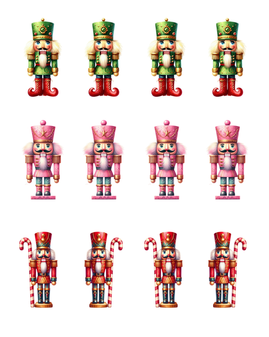 PCC 2070 BIG NUTCRACKERS Transfer Paper | CHRISTMAS | POLYMER CLAY