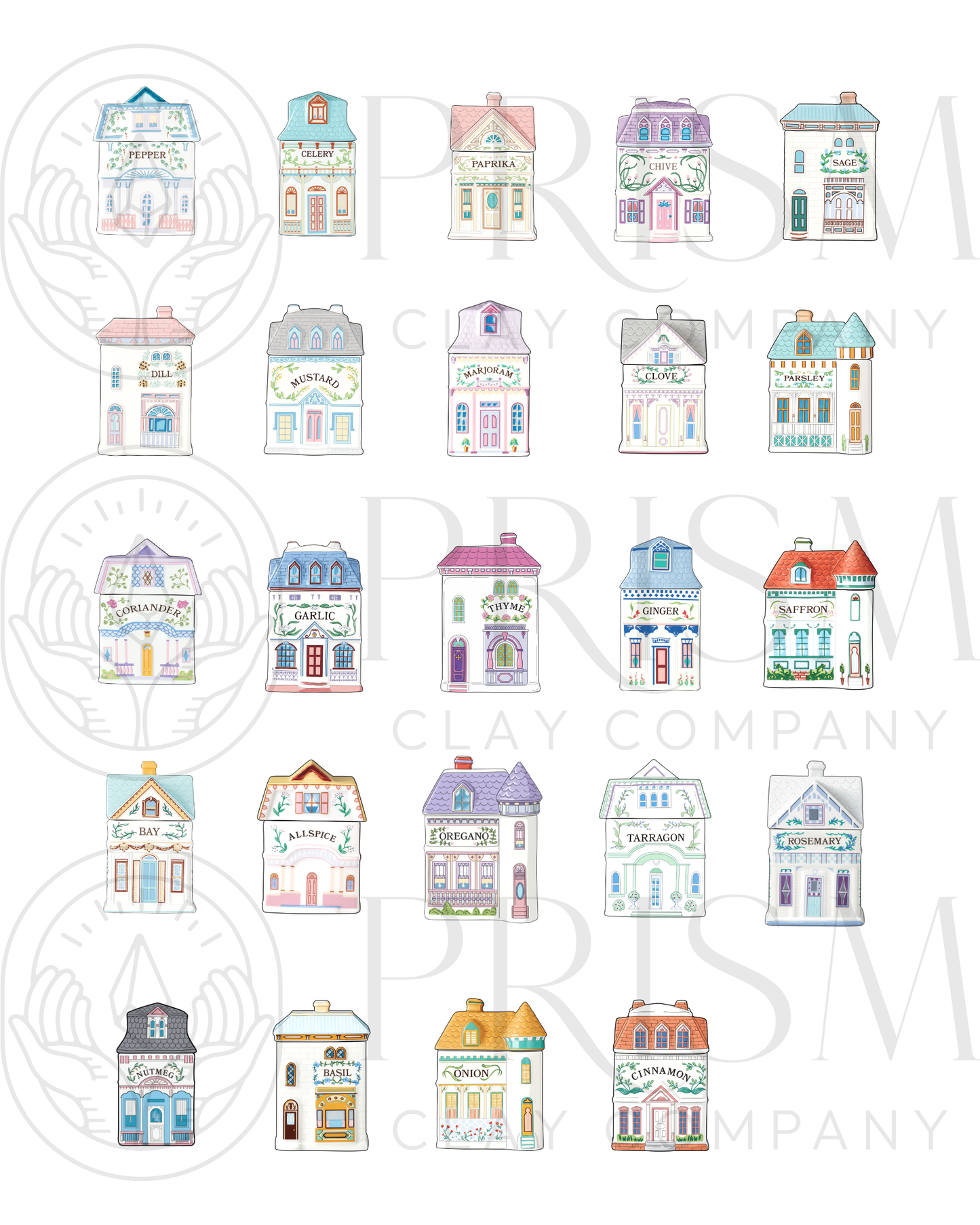 CHARMS COMBO LENOX 1989 SPICE VILLAGE | VINTAGE KITCHEN NOSTALGIA | POLYMER CLAY CUTTERS