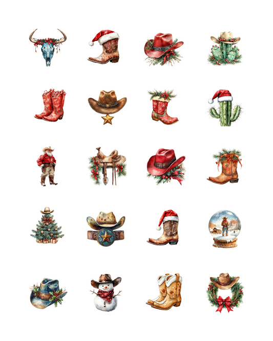 PCC 2100 WESTERN CHRISTMAS Transfer Paper | THE CHARM BAR