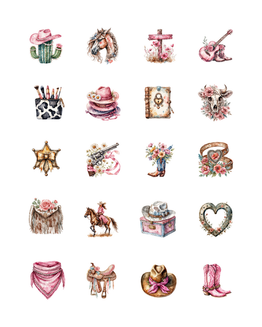 PCC 2097 PINK WESTERN Transfer Paper | THE CHARM BAR