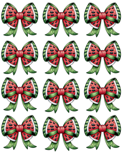WATERMELON BOW TRANSFER PAPER & CUTTER | PCC SET 020 | TRANSFER PAPER | CLAY CUTTER