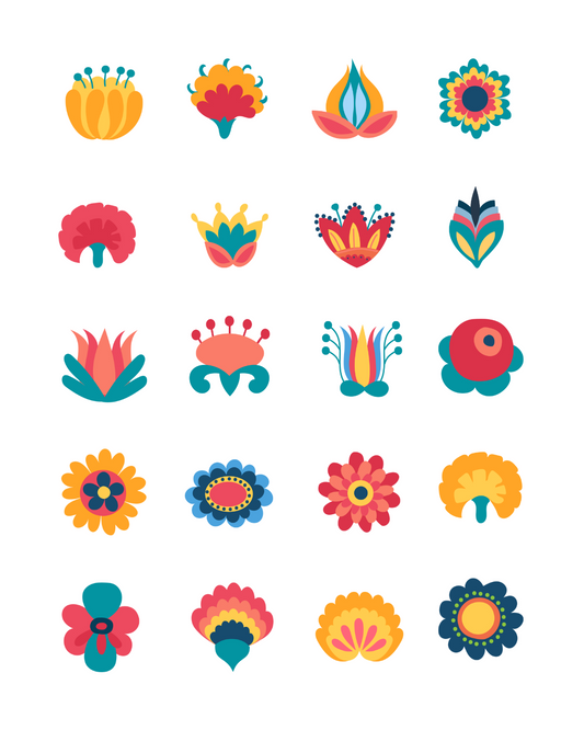 PCC 2095 BRIGHT FLOWERS Transfer Paper | THE CHARM BAR