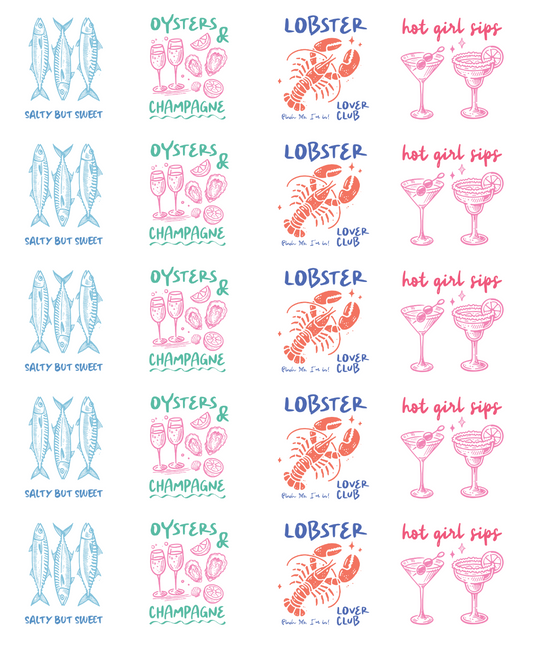PCC 997 SARDINES & LOBSTERS Transfer Paper | THE CHARM BAR