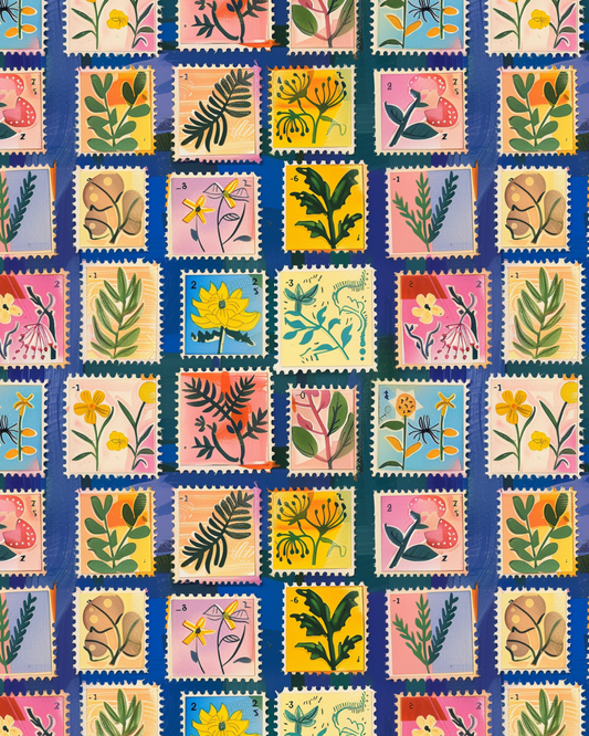 PCC 1030 BLUE GARDEN Transfer Paper | THE CHARM BAR