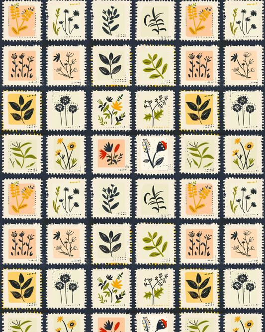 PCC 1029 GARDEN SQUARES Transfer Paper | THE CHARM BAR