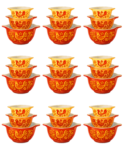 PYREX BOWL STACKS TRANSFER PAPER & CUTTER | TRANSFER PAPER | CLAY CUTTER