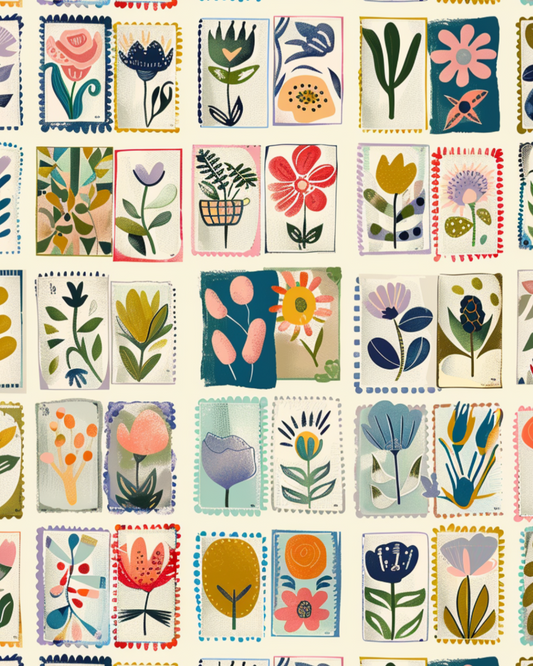 PCC 1024 FLORAL WATERCOLORS Transfer Paper | THE CHARM BAR