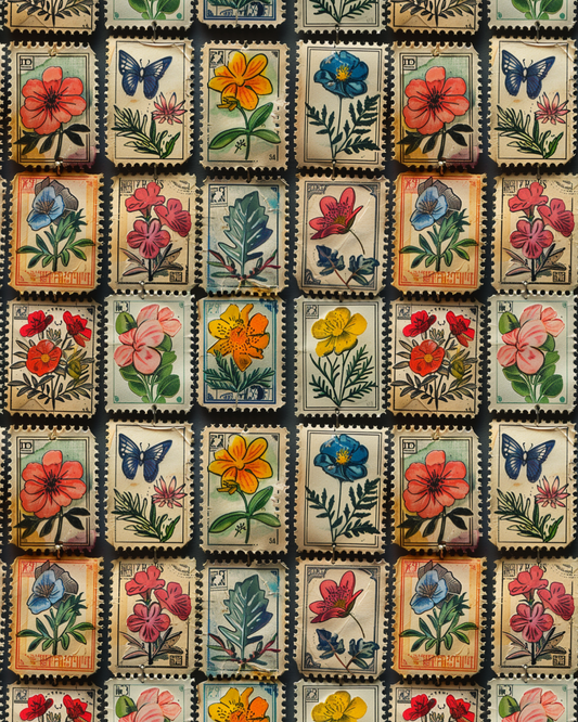 PCC 1022 STAMPED FLOWERS Transfer Paper | THE CHARM BAR