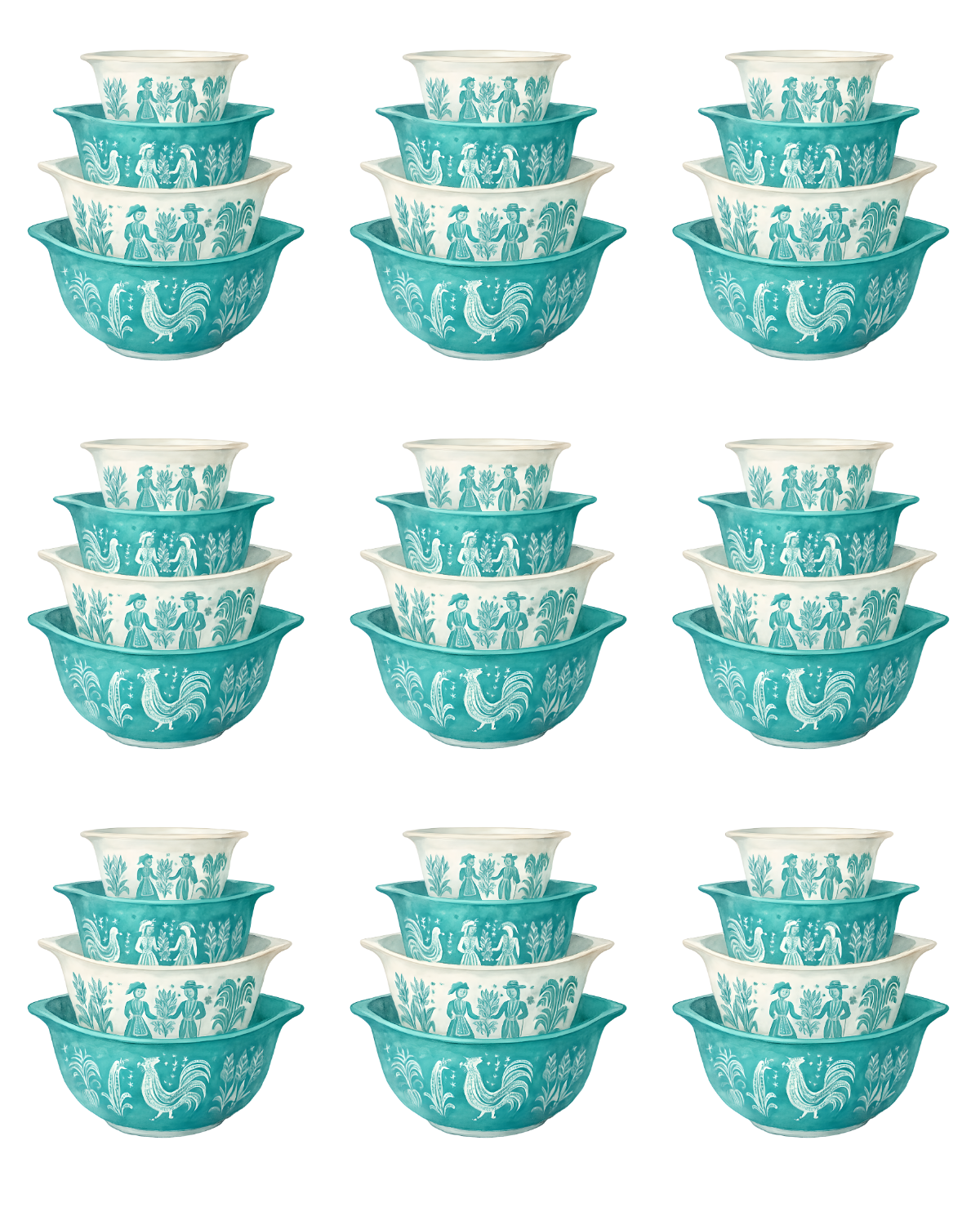 PYREX BOWL STACKS TRANSFER PAPER & CUTTER | TRANSFER PAPER | CLAY CUTTER