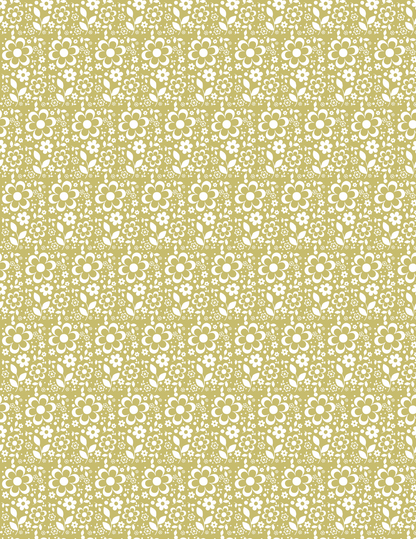 PCC VK111 PYREX FLORAL (10 OPTIONS) Transfer Paper | POLYMER CLAY