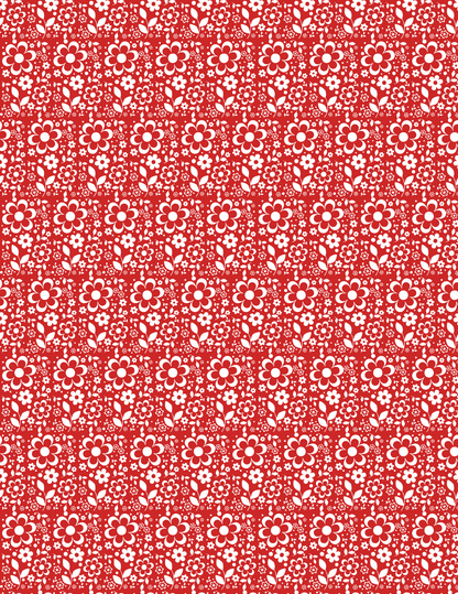 PCC VK111 PYREX FLORAL (10 OPTIONS) Transfer Paper | POLYMER CLAY