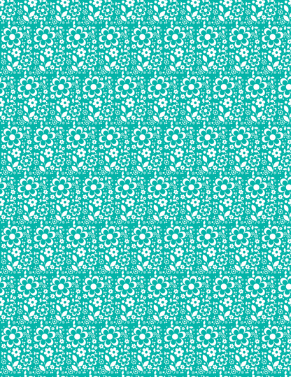 PCC VK111 PYREX FLORAL (10 OPTIONS) Transfer Paper | POLYMER CLAY