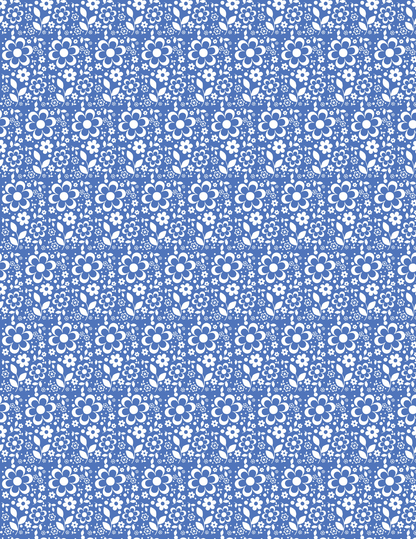 PCC VK111 PYREX FLORAL (10 OPTIONS) Transfer Paper | POLYMER CLAY