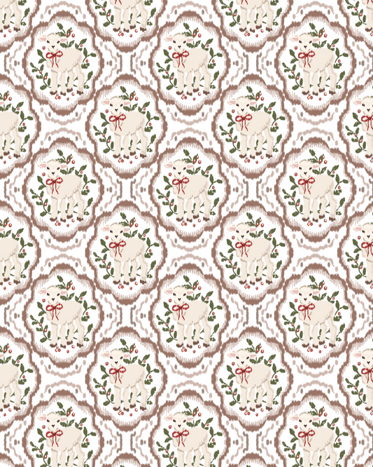 PCC 2049 CHRISTMAS LAMB Transfer Paper | CHRISTMAS | POLYMER CLAY