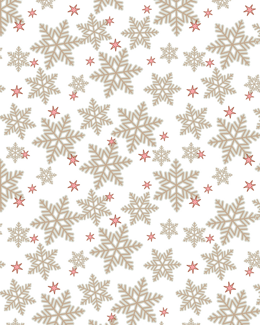 PCC 2064 BOHO SNOWFLAKES Transfer Paper | CHRISTMAS | POLYMER CLAY
