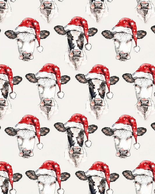 PCC 2066 CHRISTMAS COWS Transfer Paper | CHRISTMAS | POLYMER CLAY